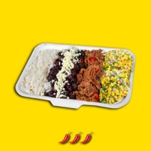 Spicy Pulled Beef Rice Bowl